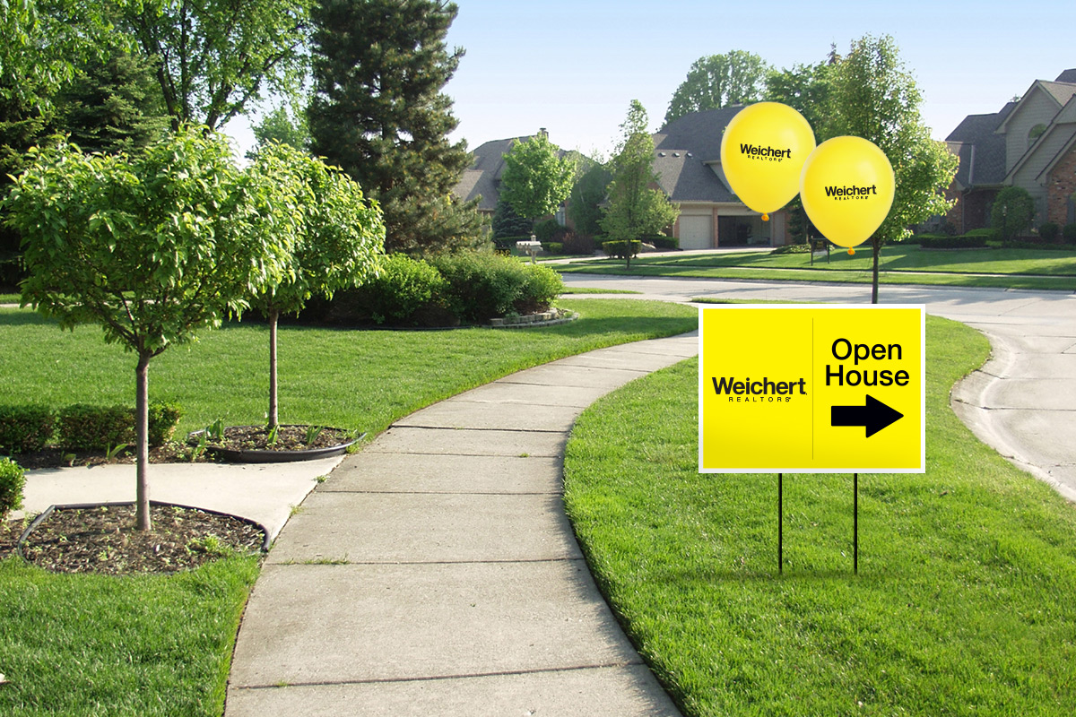 Weichert open house sign