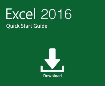 Office 365 Quick Start Guide: Excel 2016